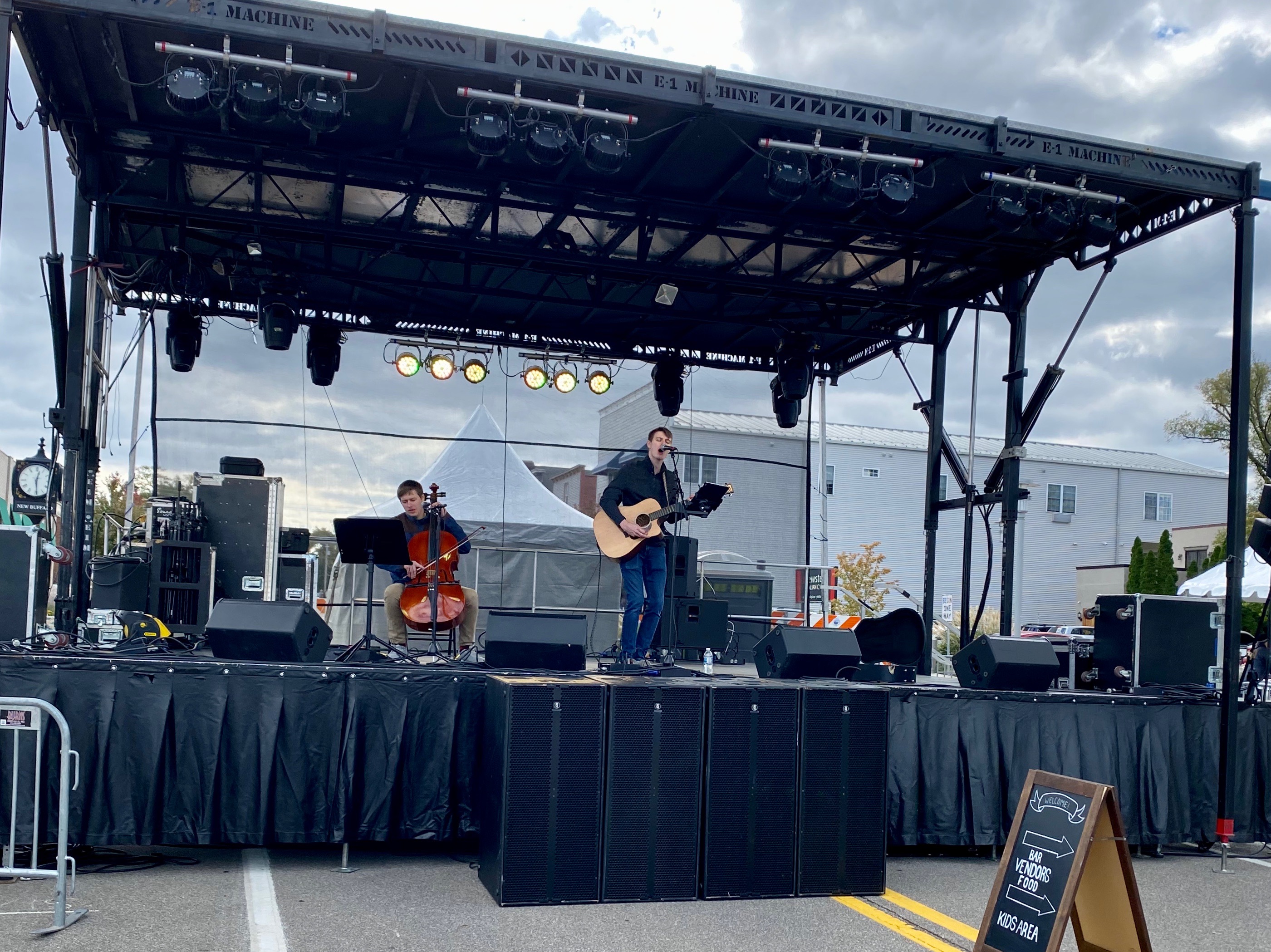 The Oscos performing at Harvest Fest New Buffalo
